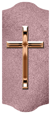 DARAY-C-510-BZ-SH-OR Bronze Single Cross Shimmer Orchid